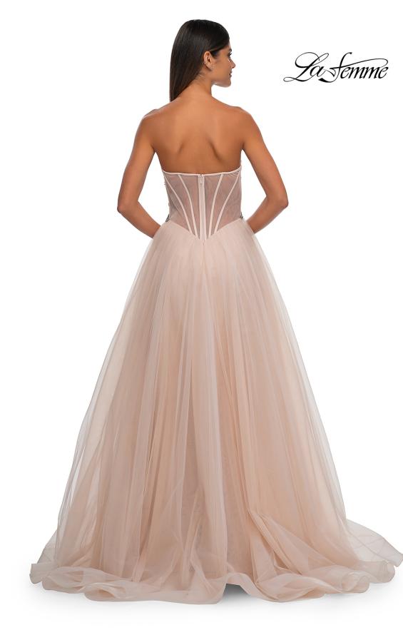 La Femme 32767 - Tulle  A-Line Prom Gown
