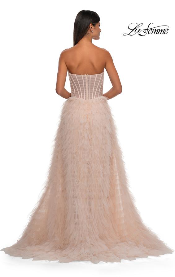 La Femme 32528 - Strapless Ruffled Ballgown
