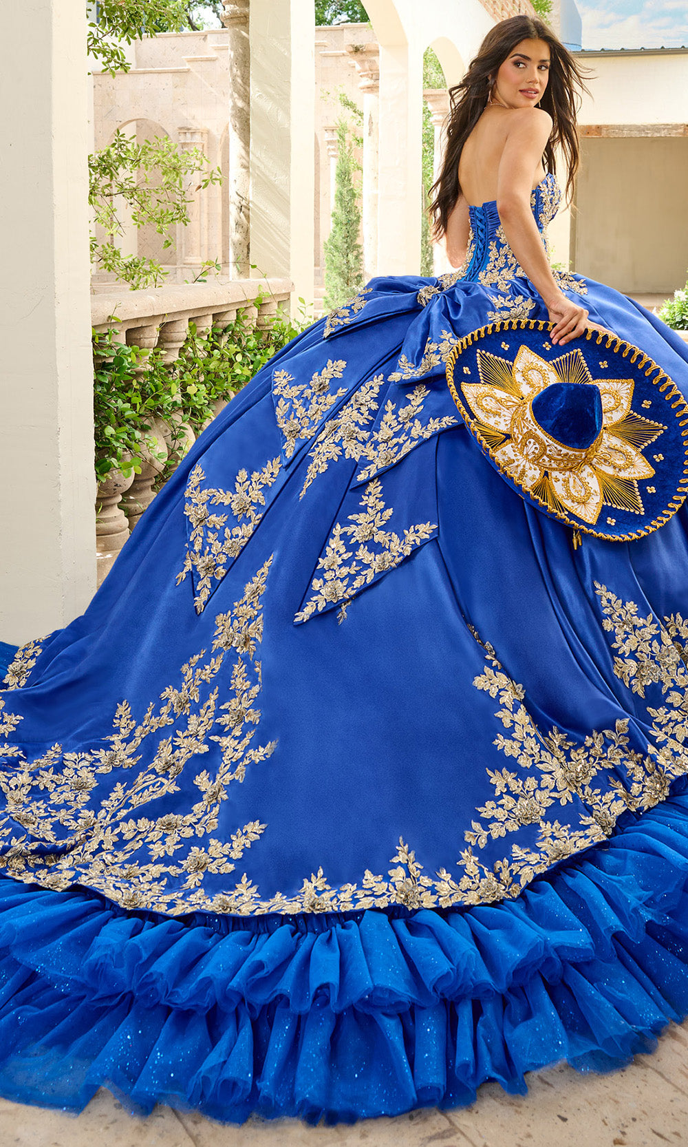 Rachel Allan RQ5010 - Strapless Ruffled Hem Quinceanera Ballgown Quinceanera Dresses