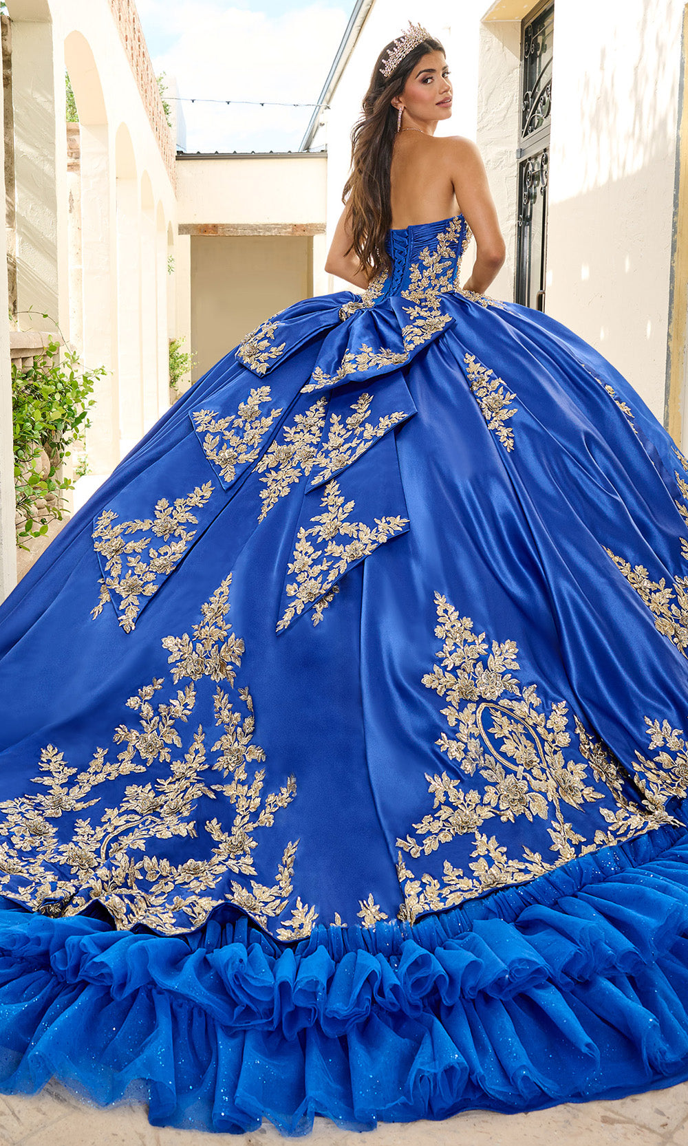 Rachel Allan RQ5010 - Strapless Ruffled Hem Quinceanera Ballgown Quinceanera Dresses