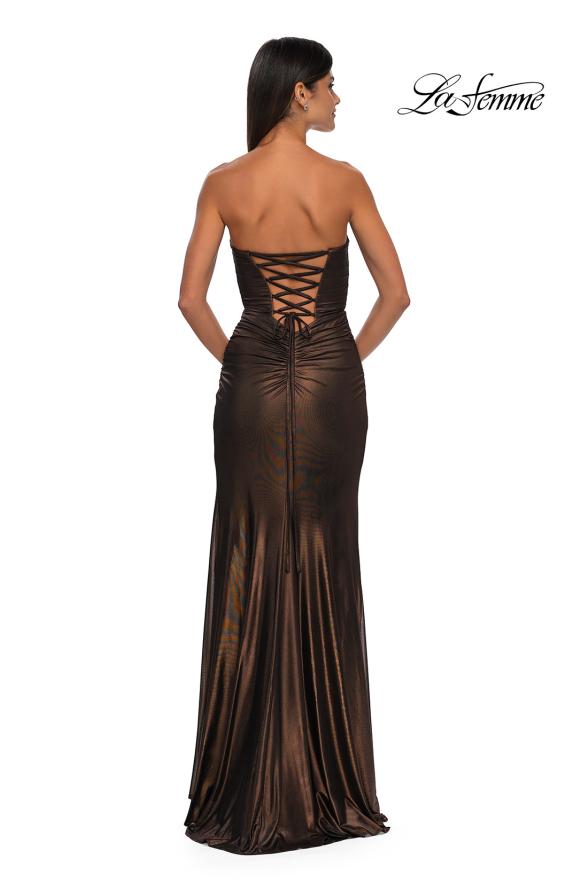 La Femme 32987 - Cutout Ruched Prom Gown