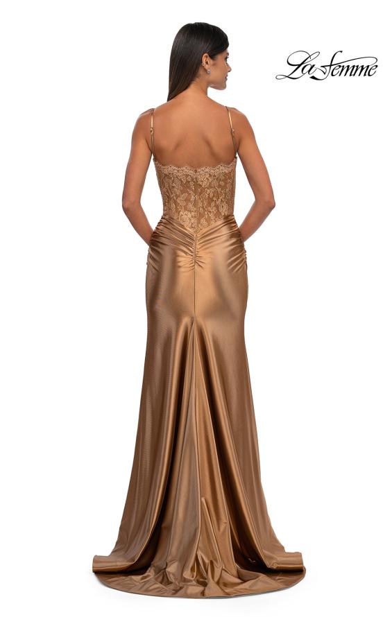 La Femme 32689 - Illusion Lace Prom Gown