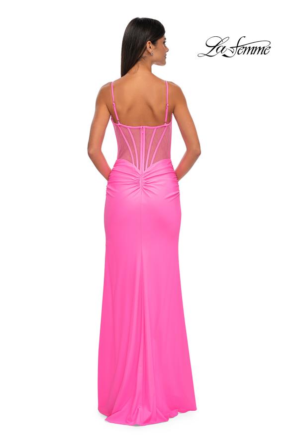 La Femme 32962 - V-Neck Corset Style Prom Gown