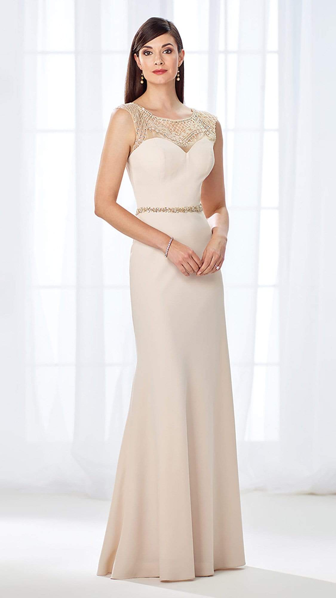 Cameron Blake - 117606 A-Line Gown Mother of the Bride Dresses 4 / Champagne