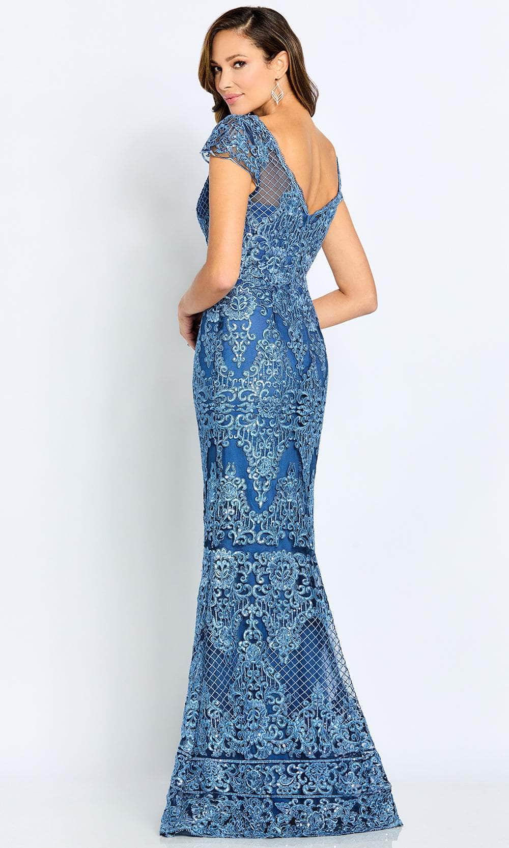 Cameron Blake CB105 - Bateau Sequin Lace Evening Gown Special Occasion Dress