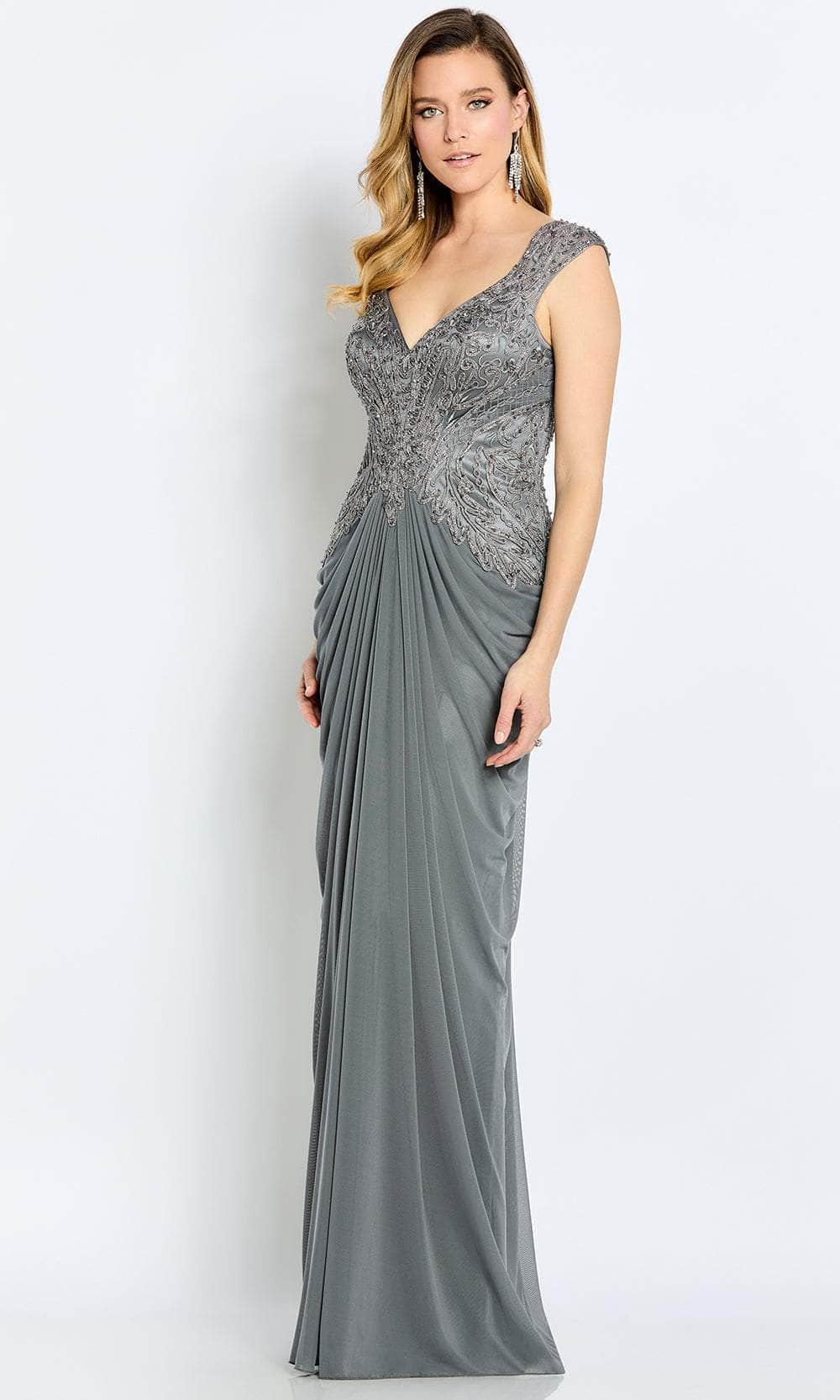 Cameron Blake CB110 - Draped Sheath Evening Gown Evening Gown