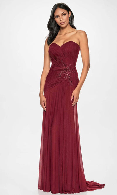 Cameron Blake CB202 - Sweetheart Lace Appliqued Gown Mother of the Bride Dresses