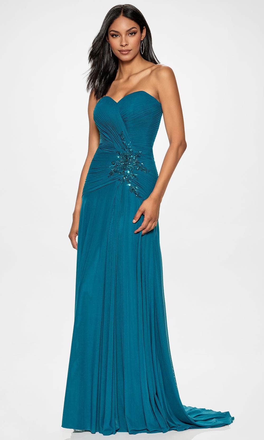 Cameron Blake CB202 - Sweetheart Lace Appliqued Gown Mother of the Bride Dresses