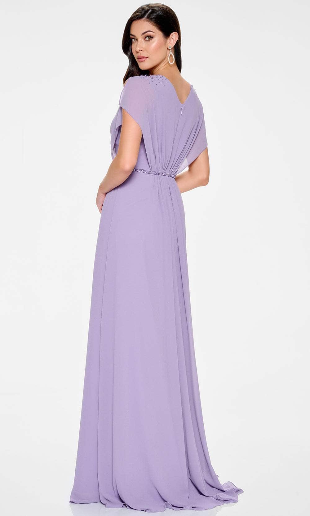 Cameron Blake CB203 - Surplice V-Neck Chiffon A-Line Gown Special Occasion Dress