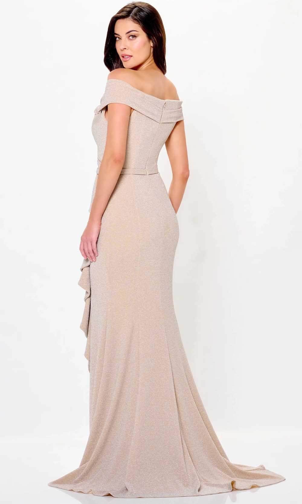 Cameron Blake CB3236 - Glitter Off Shoulder Evening Dress Special Occasion Dress
