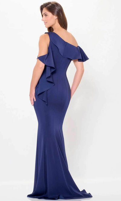 Cameron Blake CB3237 - Ruffle Draped One Shoulder Evening Gown Special Occasion Dresses