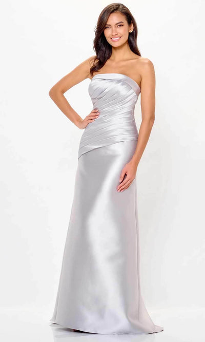 Cameron Blake CB3248 - Strapless A-Line Long Gown Special Occasion Dresses 4 / Silver