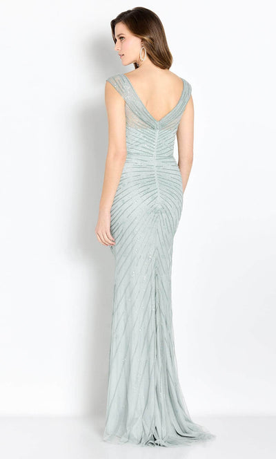 Cameron Blake CB755 - Sequin Embellished V-Neck Formal Dress Special Occasion Dresses