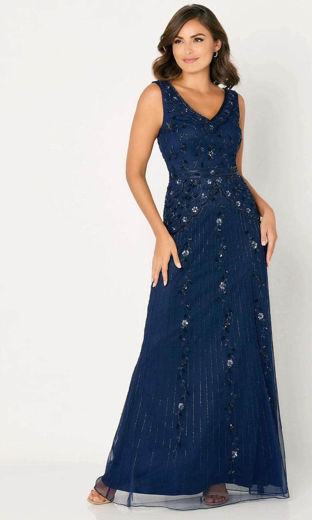 Cameron Blake CB793 - Short Sleeve Embellished Evening Dress Evening Dresses