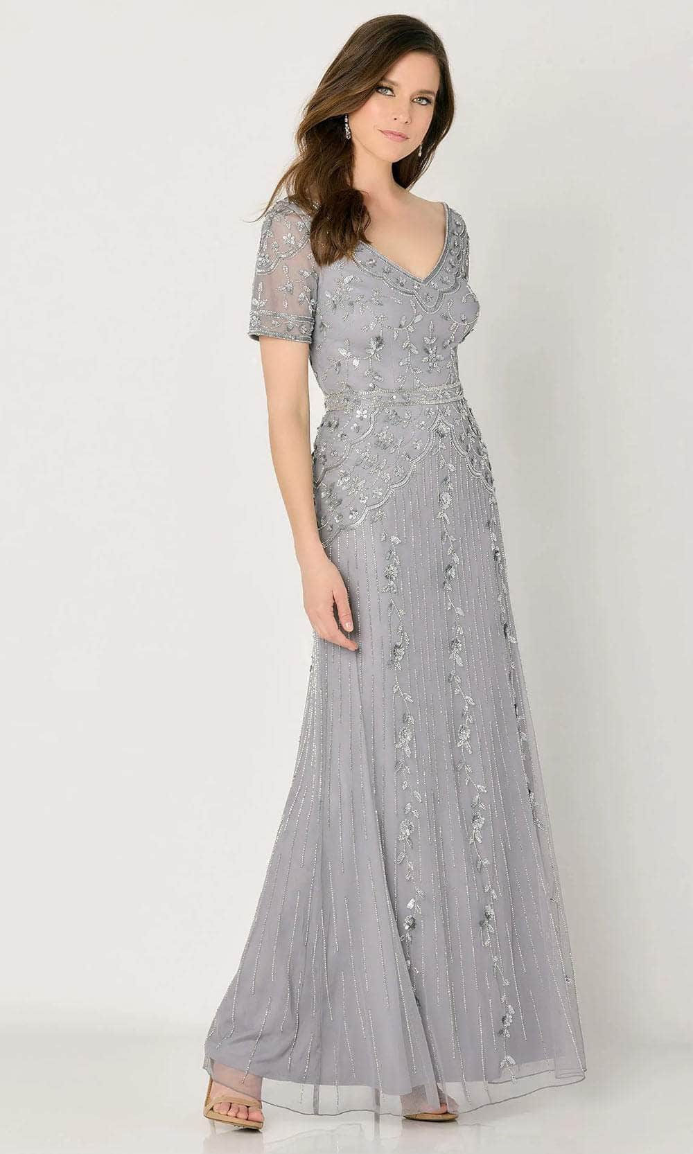 Cameron Blake CB793 - Short Sleeve Embellished Evening Dress Evening Dresses