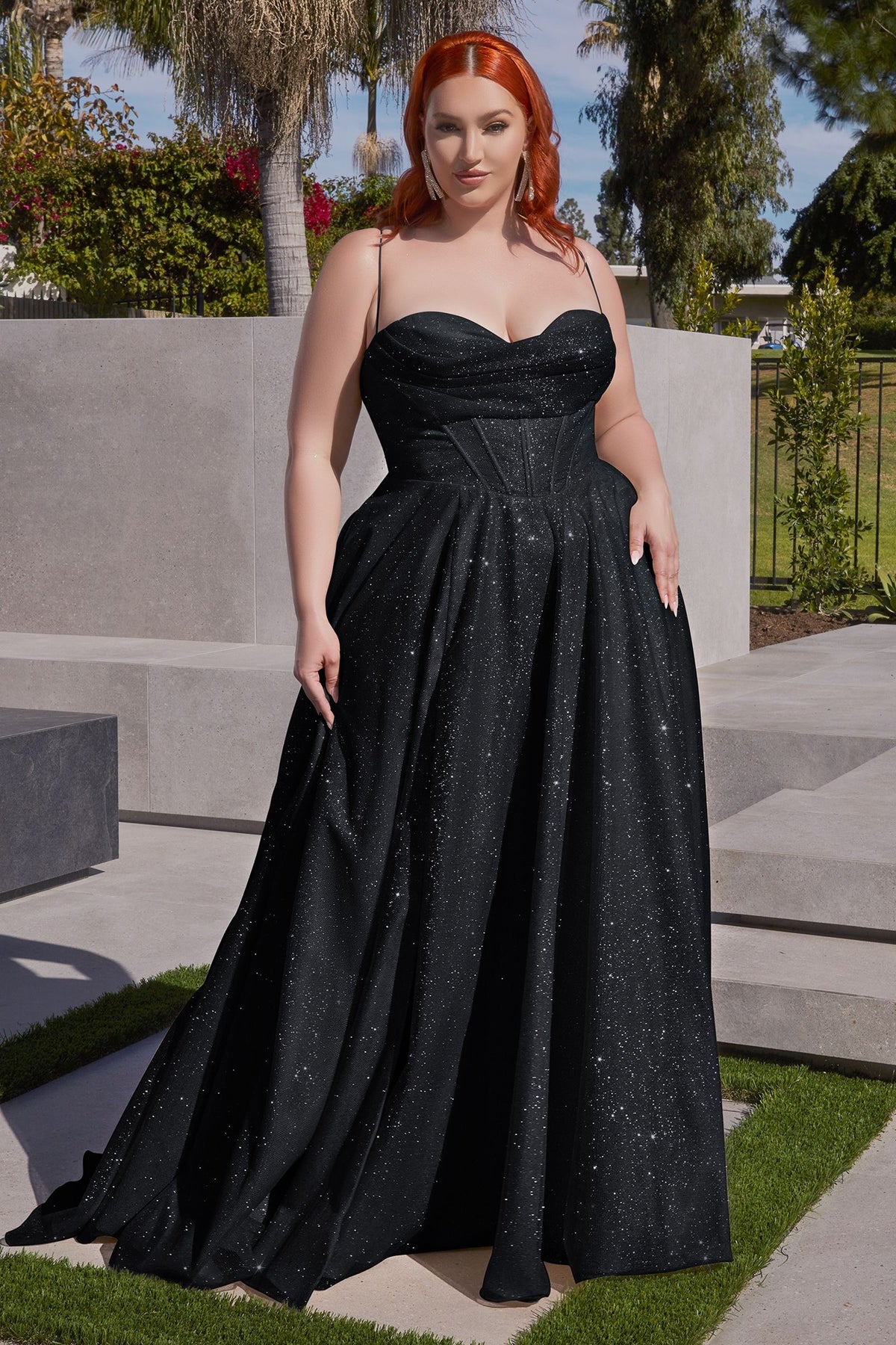 Ladivine CD252C - Glittered Gown