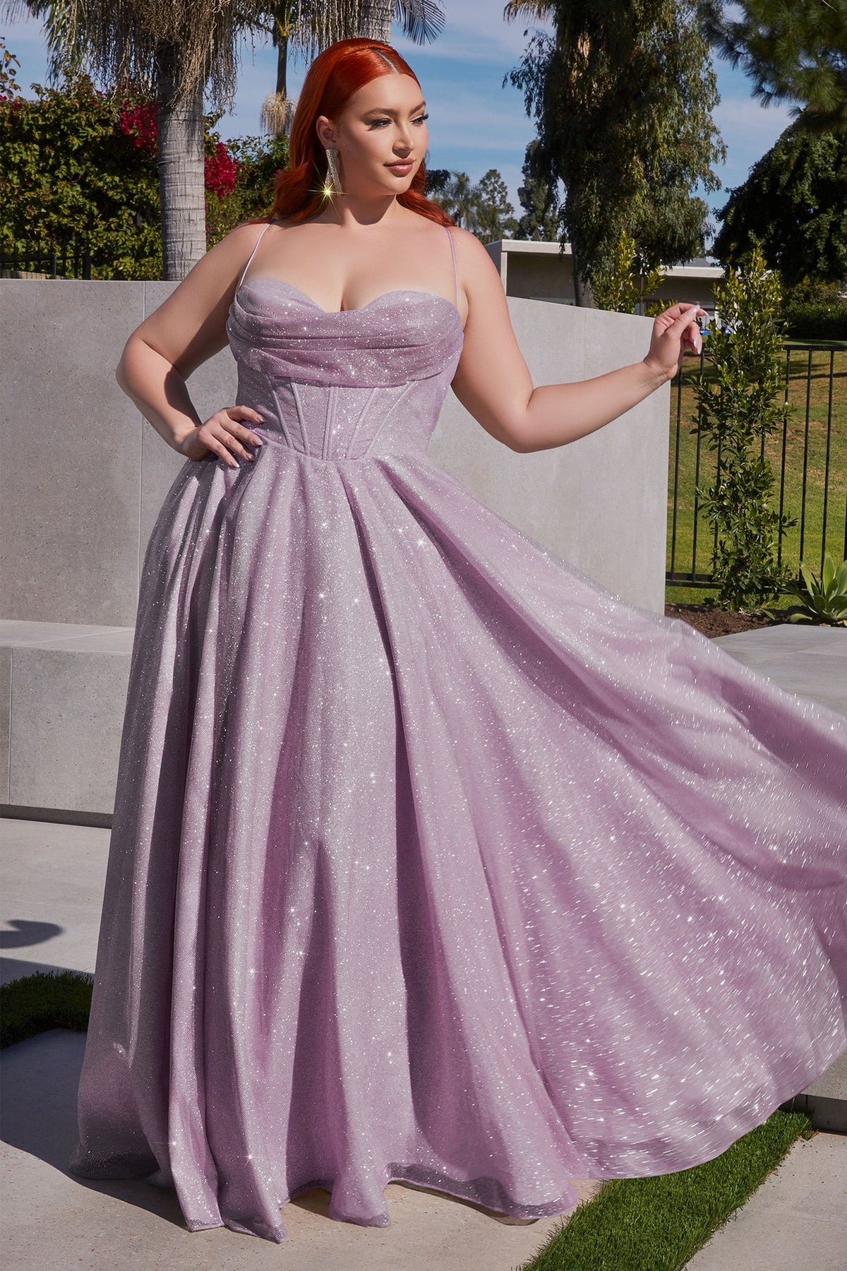 Ladivine CD252C - Glittered Gown