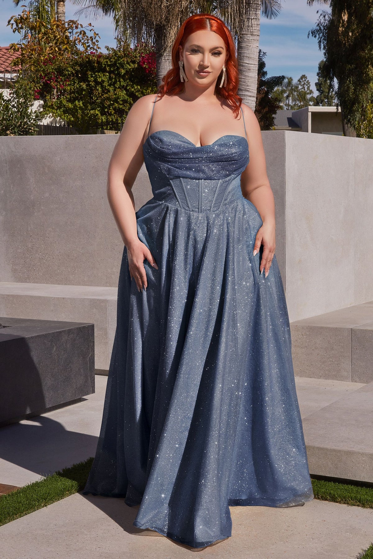 Ladivine CD252C - Glittered Gown