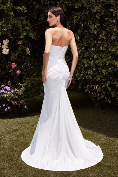 Cinderella Divine CD791W - Strapless Satin Wedding Dress