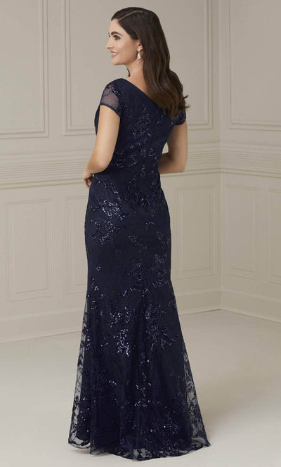 Christina Wu Elegance 17107 - Sequin Lace Sheath Evening Dress Evening Dresses