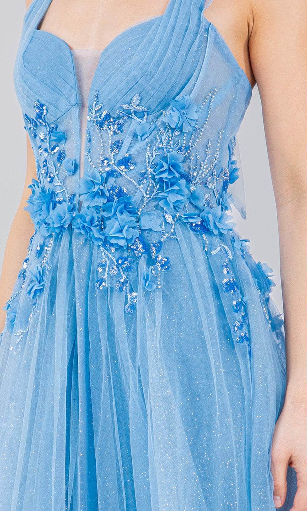 Cinderella Couture 8076J - Sleeveless Halter Neck Prom Dress Special Occasion Dress