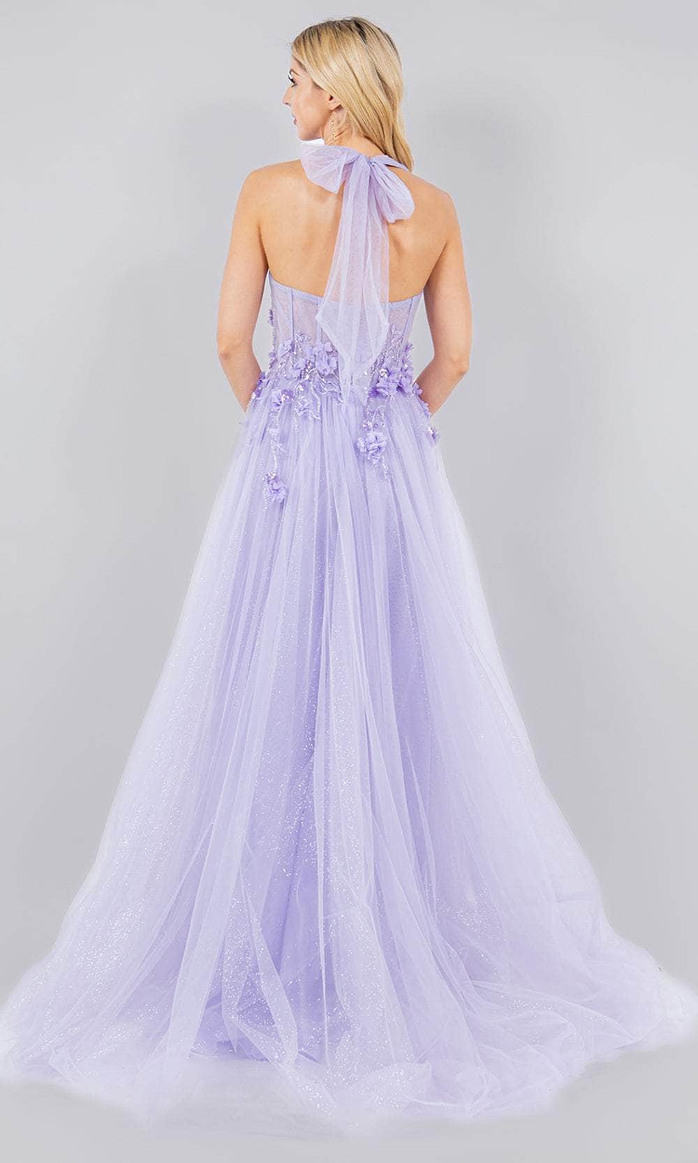 Cinderella Couture 8076J - Sleeveless Halter Neck Prom Dress Special Occasion Dress