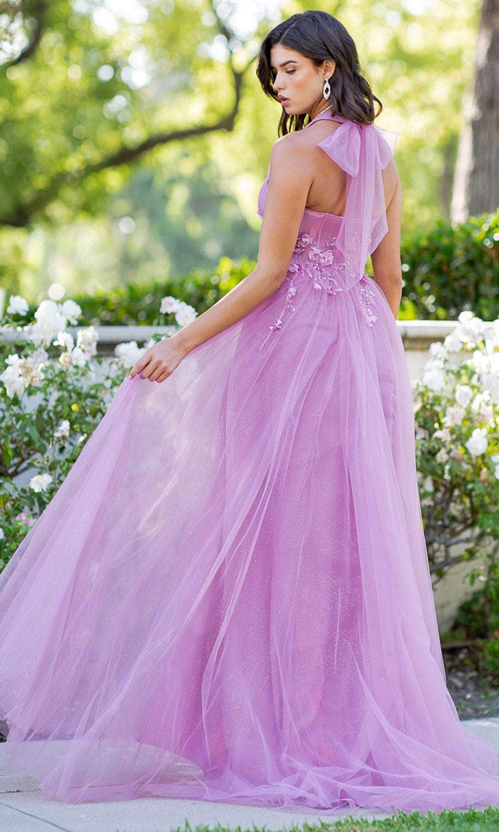 Cinderella Couture 8076J - Sleeveless Halter Neck Prom Dress Special Occasion Dress