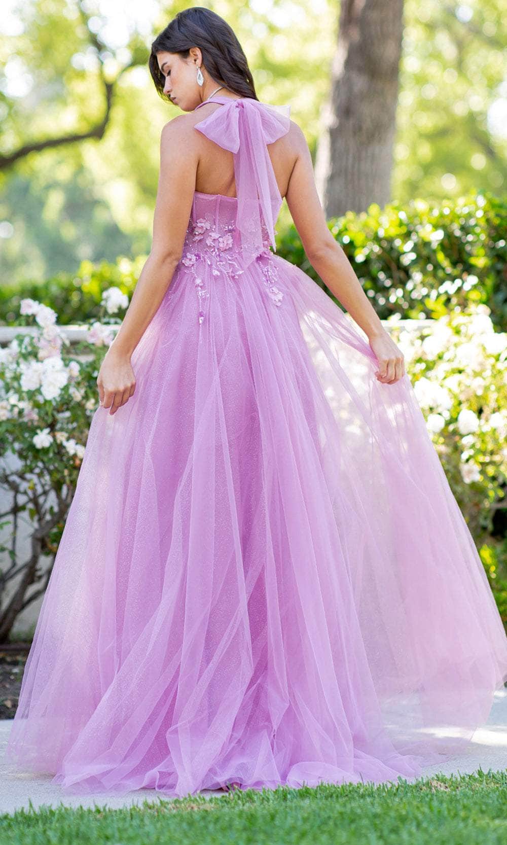 Cinderella Couture 8076J - Sleeveless Halter Neck Prom Dress Special Occasion Dress