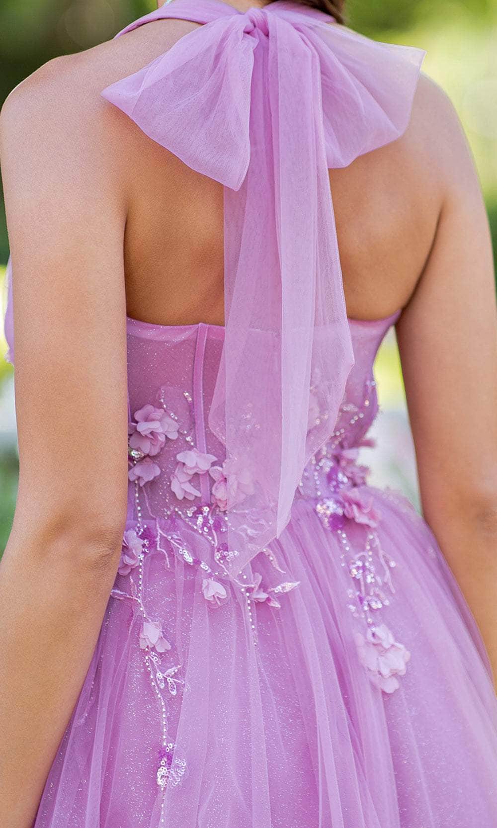 Cinderella Couture 8076J - Sleeveless Halter Neck Prom Dress Special Occasion Dress