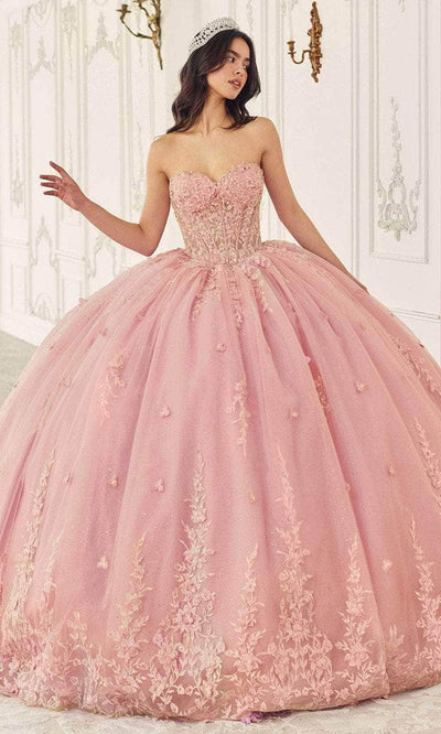 Cinderella Divine 15723 - Cape Embellished Ballgown Special Occasion Dress XXS / Blush