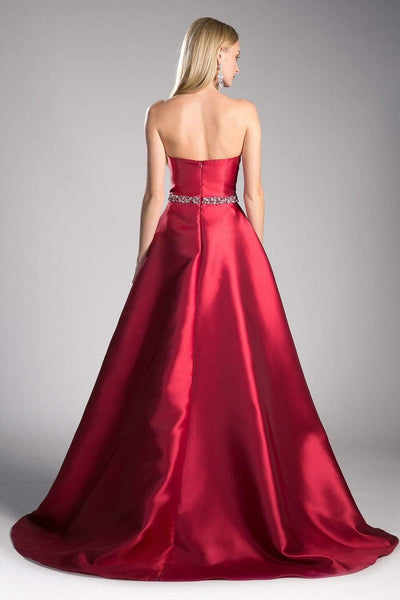 Ladivine 455 - Strapless Sweetheart Fit and Flare Evening Dress