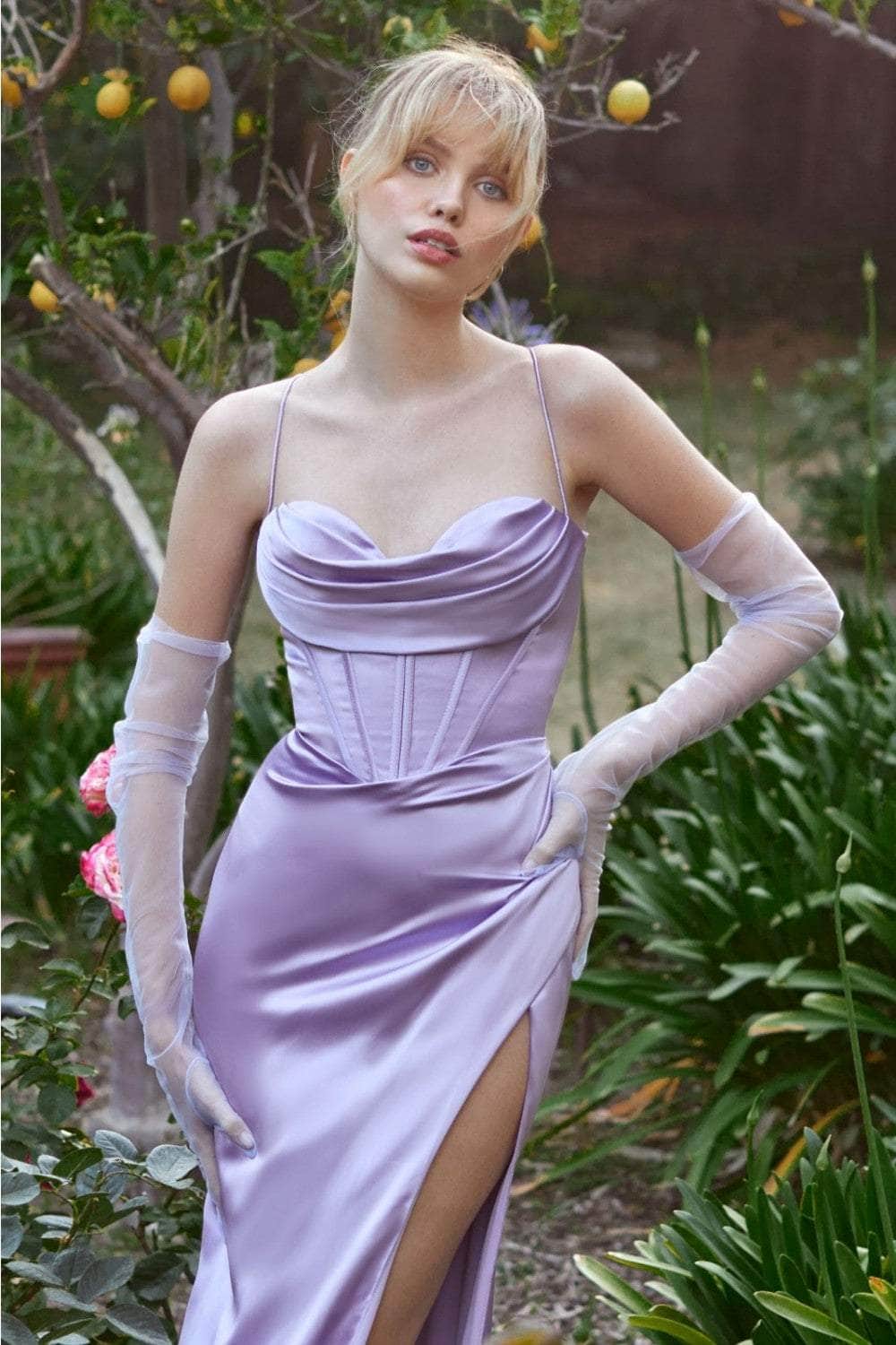 Cinderella Divine 7483 - Draped Corset Prom Dress Prom Dresses