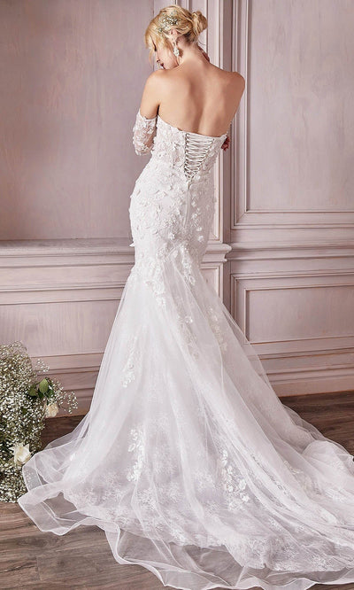 Cinderella Divine Bridal CD977W - Trumpet Wedding Gown Special Occasion Dress