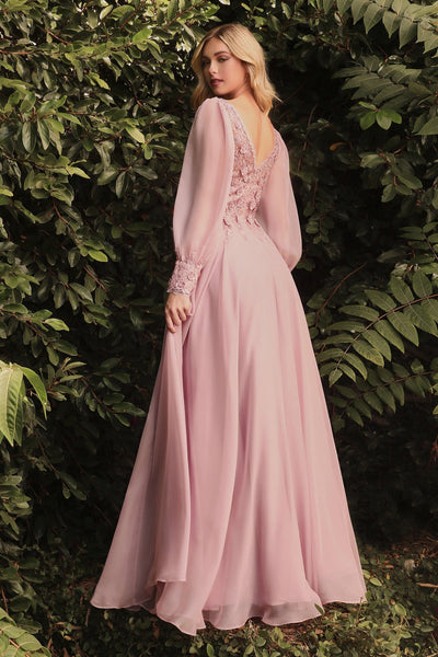 Cinderella Divine CD0183 - Bishop Sleeve Prom Dress Special Occasion Dress