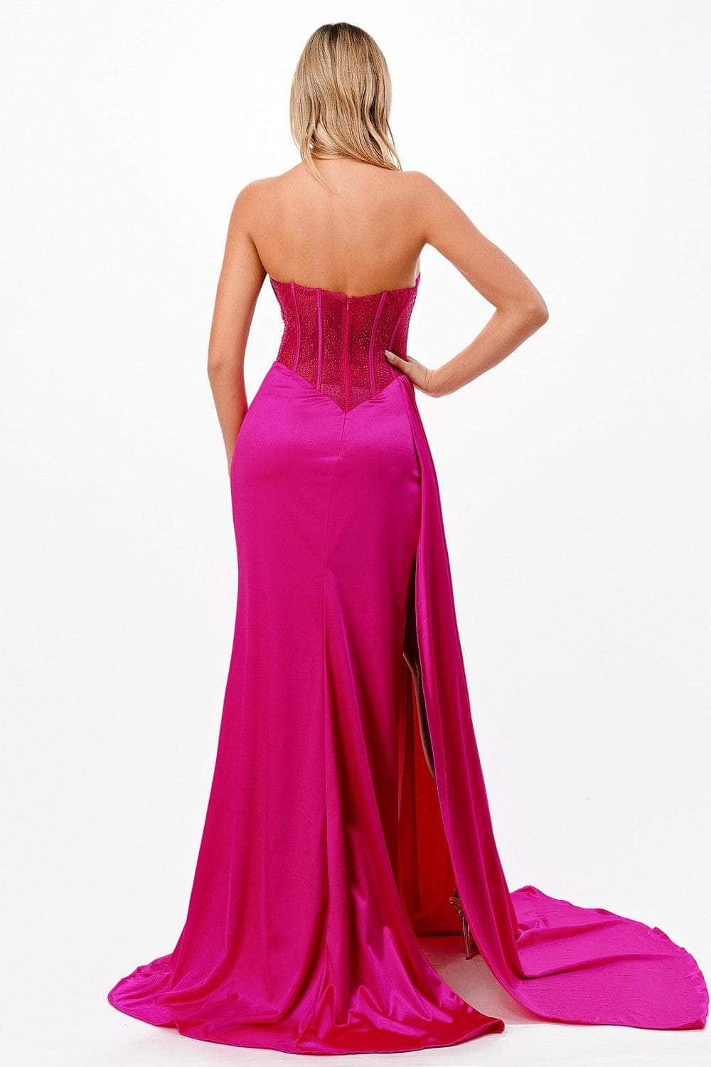 Cinderella Divine CDS411 - Ruched Scoop Formal Gown Prom Dresses