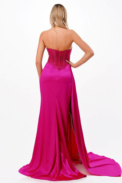 Cinderella Divine CDS411 - Ruched Scoop Formal Gown Prom Dresses