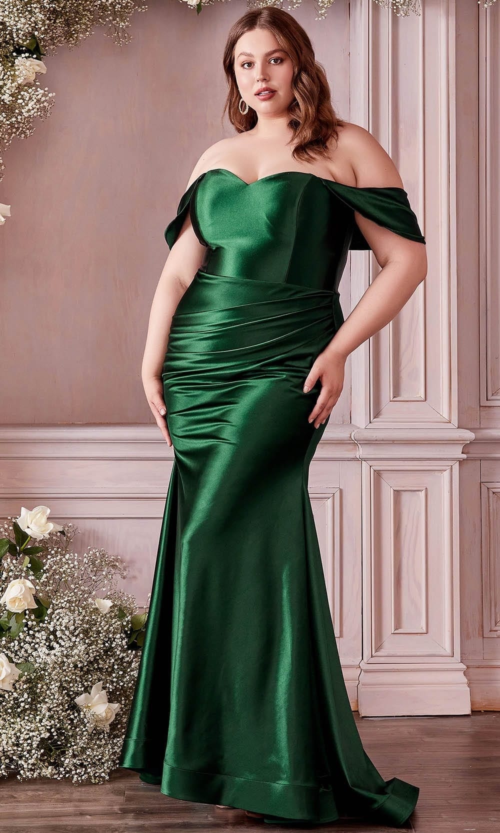 Cinderella Divine CH163C - Metallic Prom Dress Special Occasion Dress