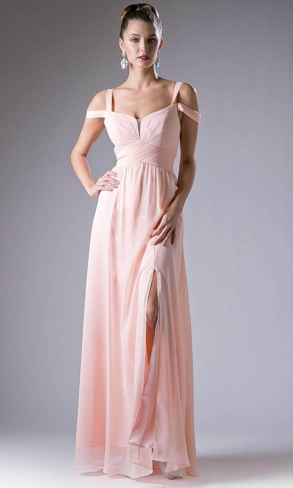 Cinderella Divine CH518 - Bare Back Chiffon Flowy Gown Special Occasion Dress