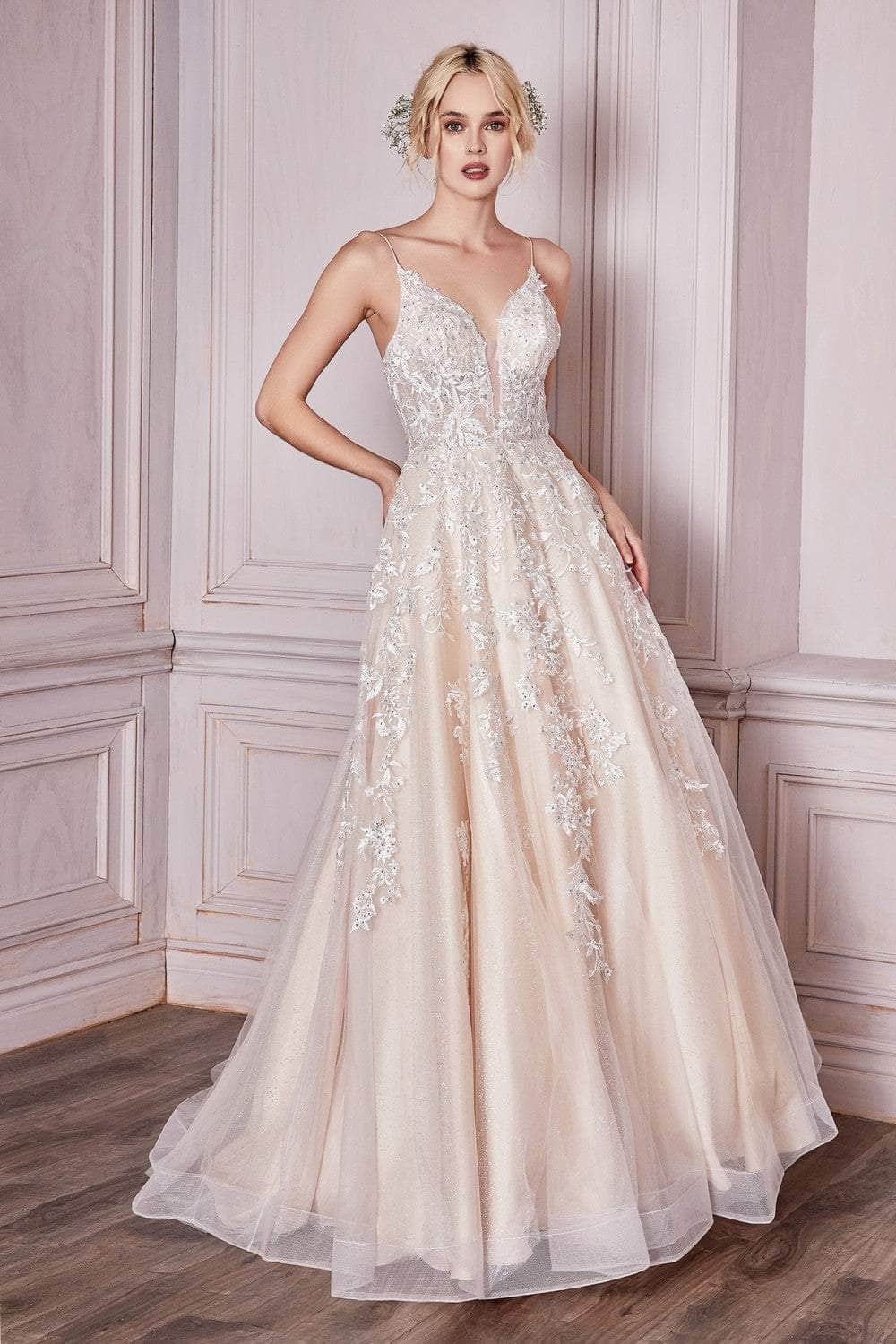 Cinderella Divine CM320 - Embroidered Bridal Gown Bridal Dresses