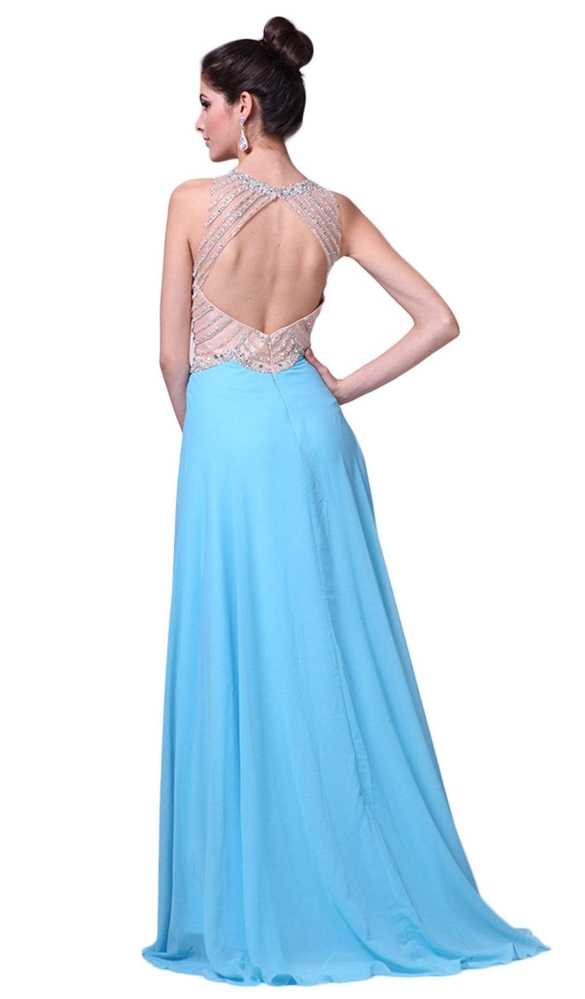 Cinderella Divine - Crystal Embellished A-Line Evening Gown Special Occasion Dress