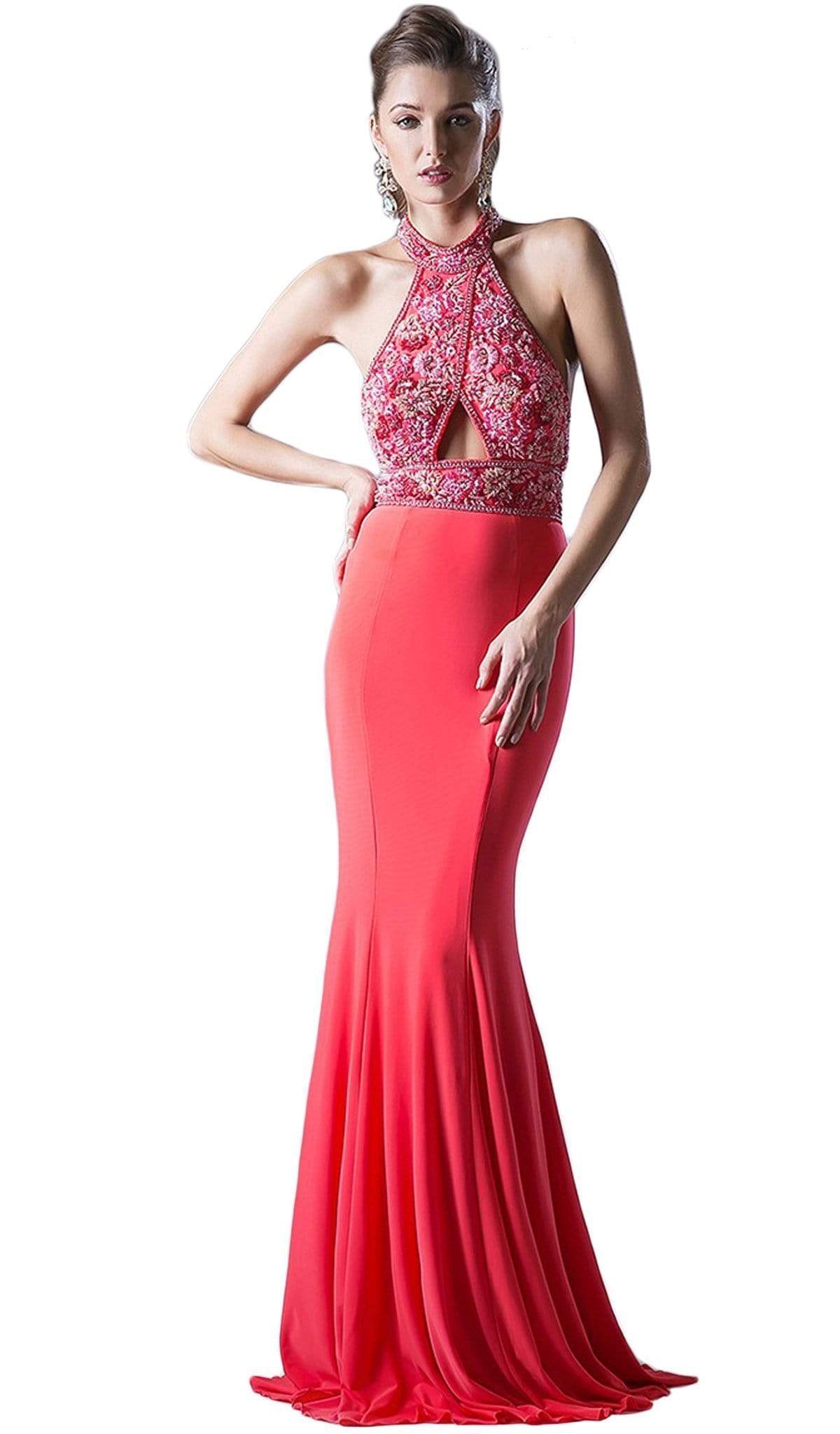 Cinderella Divine - Embellished High Halter Evening Dress Special Occasion Dress