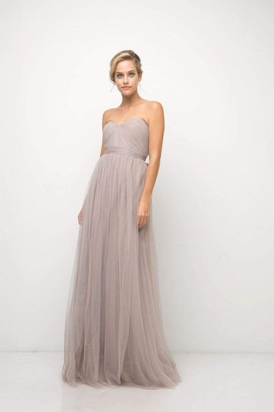 Ladivine - ET322 Sweetheart Neckline Convertible Tulle Gown Bridesmaid Dresses