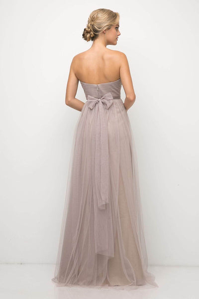 Ladivine - ET322 Sweetheart Neckline Convertible Tulle Gown Bridesmaid Dresses