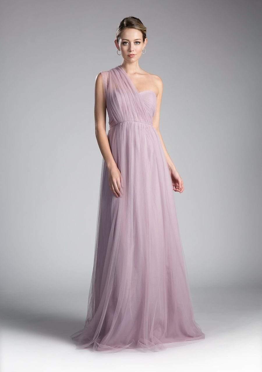 Cinderella Divine - ET322 Sweetheart Neckline Convertible Tulle Gown Bridesmaid Dresses 4 / Mauve