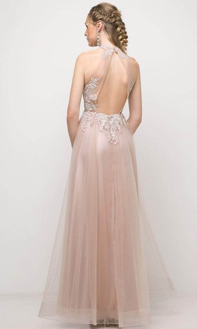 Cinderella Divine UT252 - Tulle High Neck Embroidered Gown Special Occasion Dress