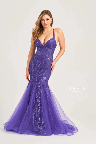 Colette By Daphne CL5109 - Glitter Mermaid Prom Dress