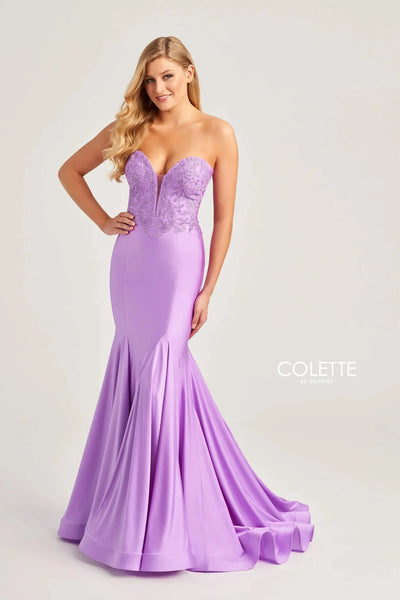 Colette By Daphne CL5112 - Plunging Sweetheart Prom Dress