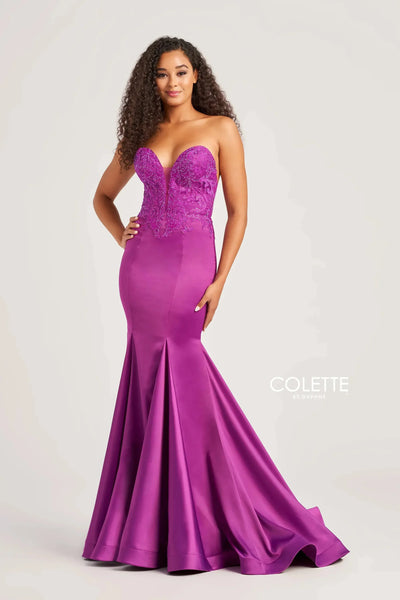 Colette By Daphne CL5116 - Glitter Bodice Prom Dress