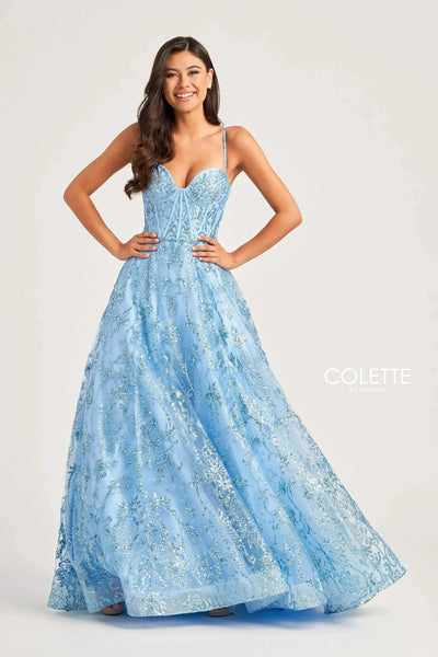 Colette By Daphne CL5117 - Shimmer Bustier Prom Dress