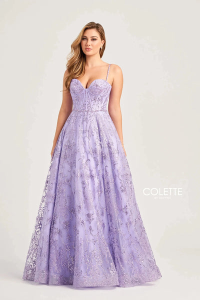 Colette By Daphne CL5117 - Shimmer Bustier Prom Dress
